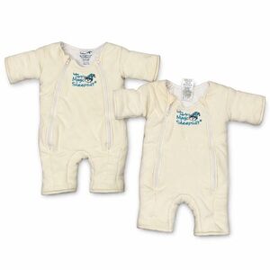 Baby Merlin's Magic Sleepsuit Ivory Infant Sleepwear (x2)